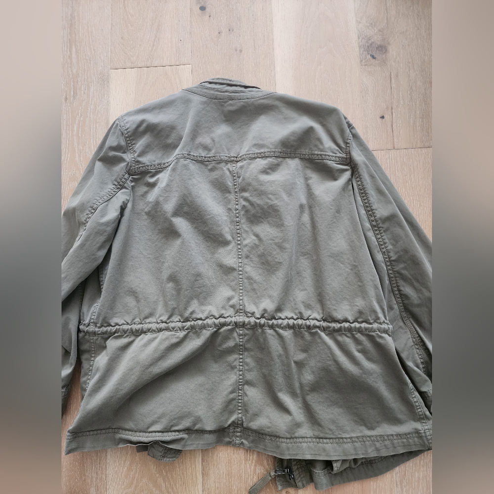 Style & Co Petite XL Olive Green Women's Utility Jacket GUC - Picture 5 of 13